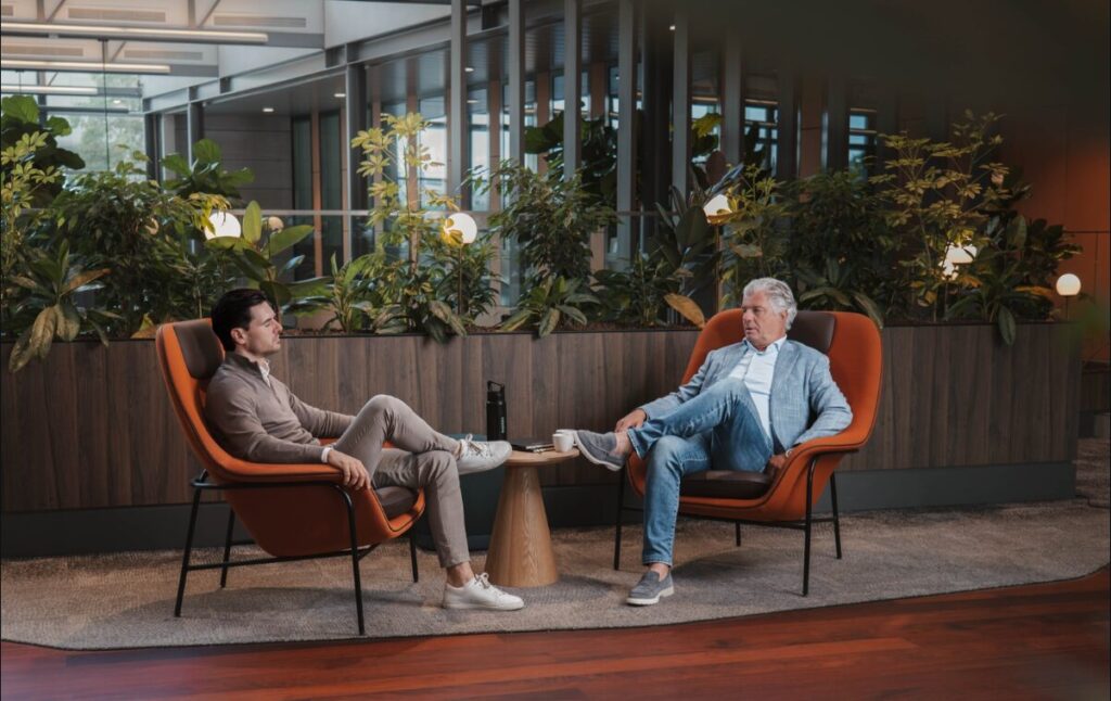 Eigenaren Update Group in gesprek